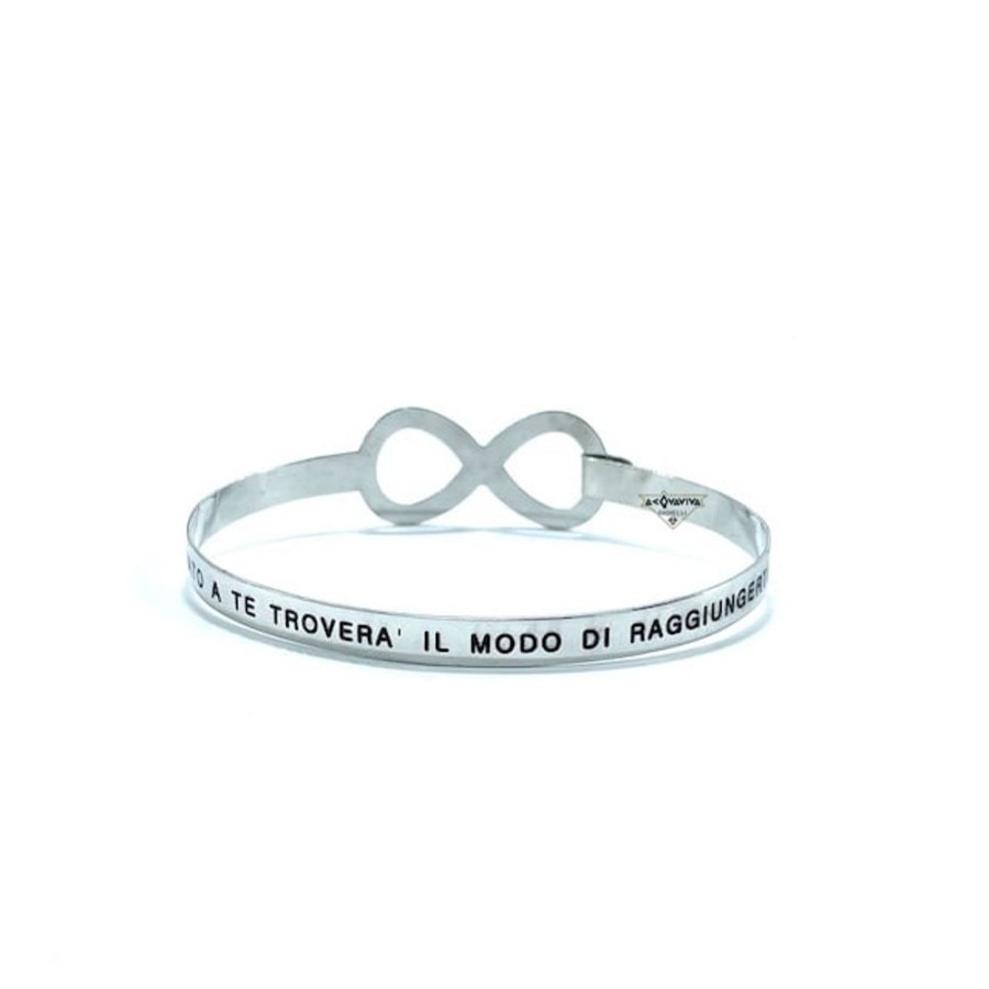 Donna Charmant Braccialibracciali Da Donna | Bracciale Rigido Con Chiusura Infinito Charmant Bif08