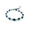 Uomo Acquaviva Gioielli Braccialibracciali Da Uomo | Bracciale In Argento, Acciaio E Sodalite Verynice V64