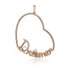 Donna Cherì Charmcharm | Pendente Per Collana In Oro Rosa E Diamante Personalizzabile Collezione Cheri