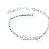 Donna Le B D'or Braccialibracciali Da Donna | Bracciale Personalizzabile Con Cuore Lebdor Bl163-3