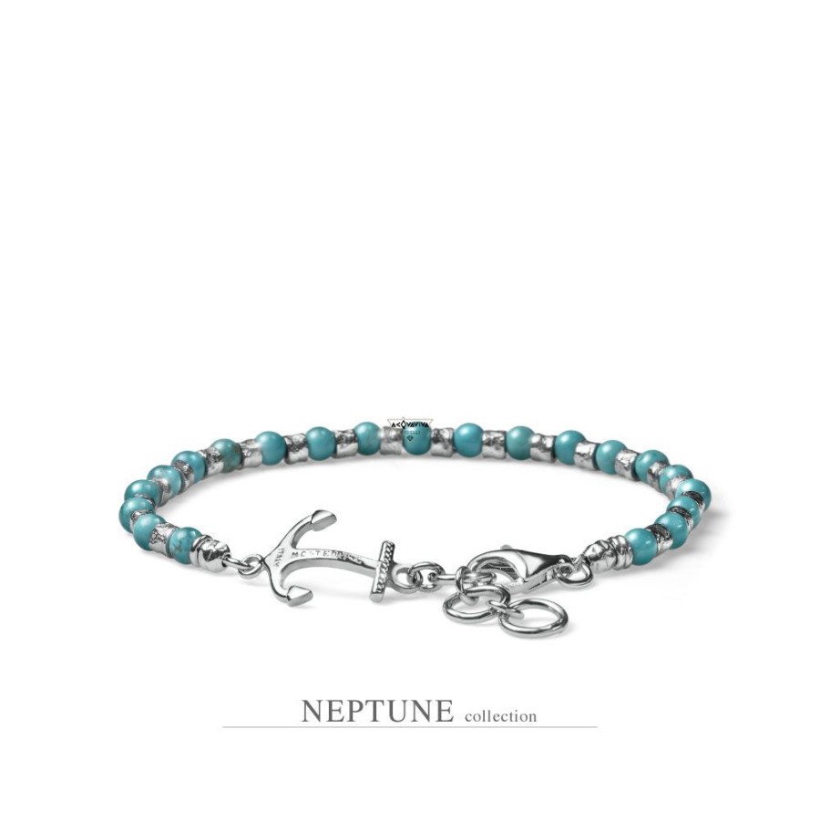 Uomo Maria Cristina Sterling Braccialibracciali Da Uomo | Bracciale "Neptuno" Mariacristina Sterling G2853