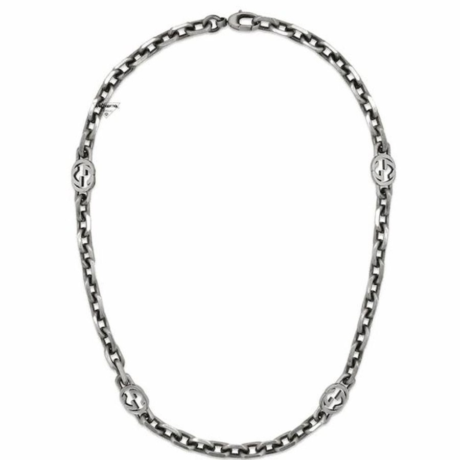 Donna Acquaviva Gioielli Collanecollane Da Donna | Collana In Argento Interlocking G Gucci Ybb620796001