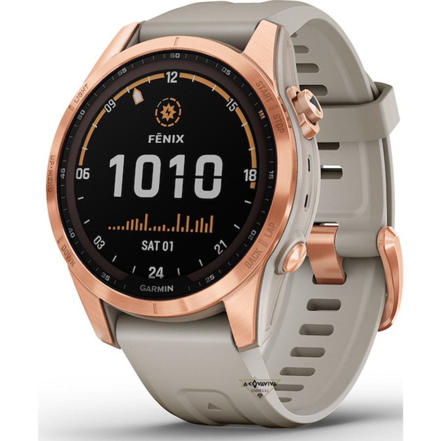 Uomo Acquaviva Gioielli Smartwatch | Orologio Smartwatch Fenix 7S Solar Garmin 010-02539-11