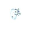 Donna Nihama Anellianelli Da Donna | Anello Con Perle In Oro E Diamanti E Iolite Nihama Na0633O4Fabi065