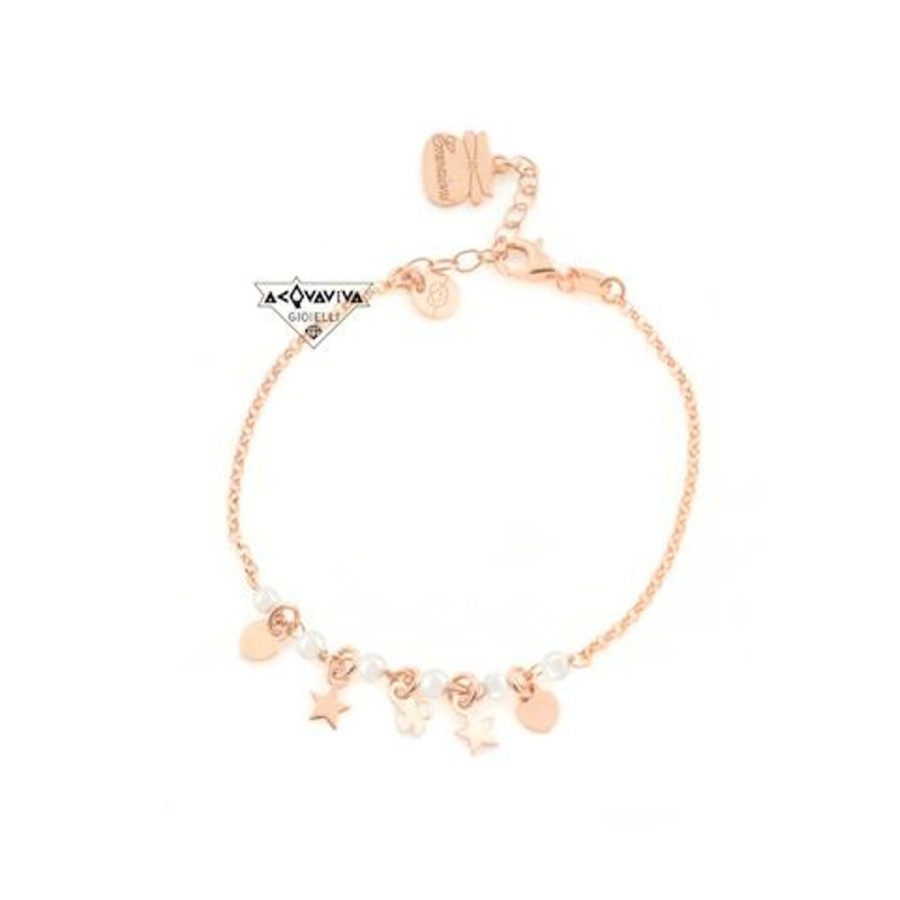 Donna Pitimalì Braccialibracciali Da Donna | Bracciale In Argento Con Perline Emozioni Piti Mali 291/B-Em-Bi