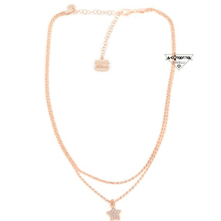 Donna Acquaviva Gioielli Collanecollane Da Donna | Collana Con Pendente A Stella Piti Mali C272/C-Fe