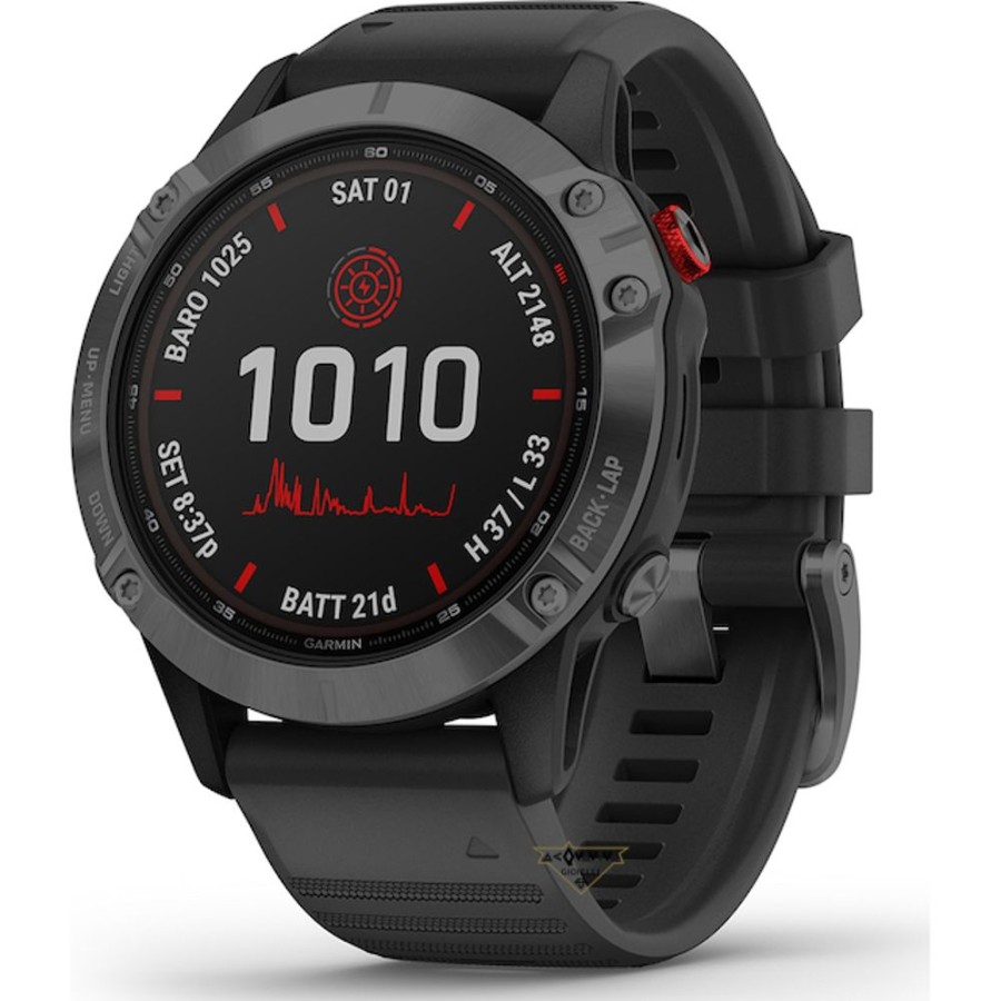 Uomo Acquaviva Gioielli Smartwatch | Orologio Smartwatch Fenix 6 Pro Solar Garmin 010-02410-15