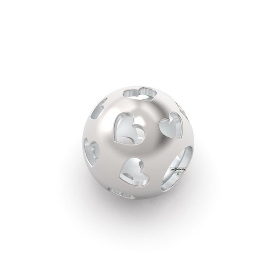 Donna Rerum Charmcharm | Charm Bead Traforata A Forma Di Cuori Rerum 26002