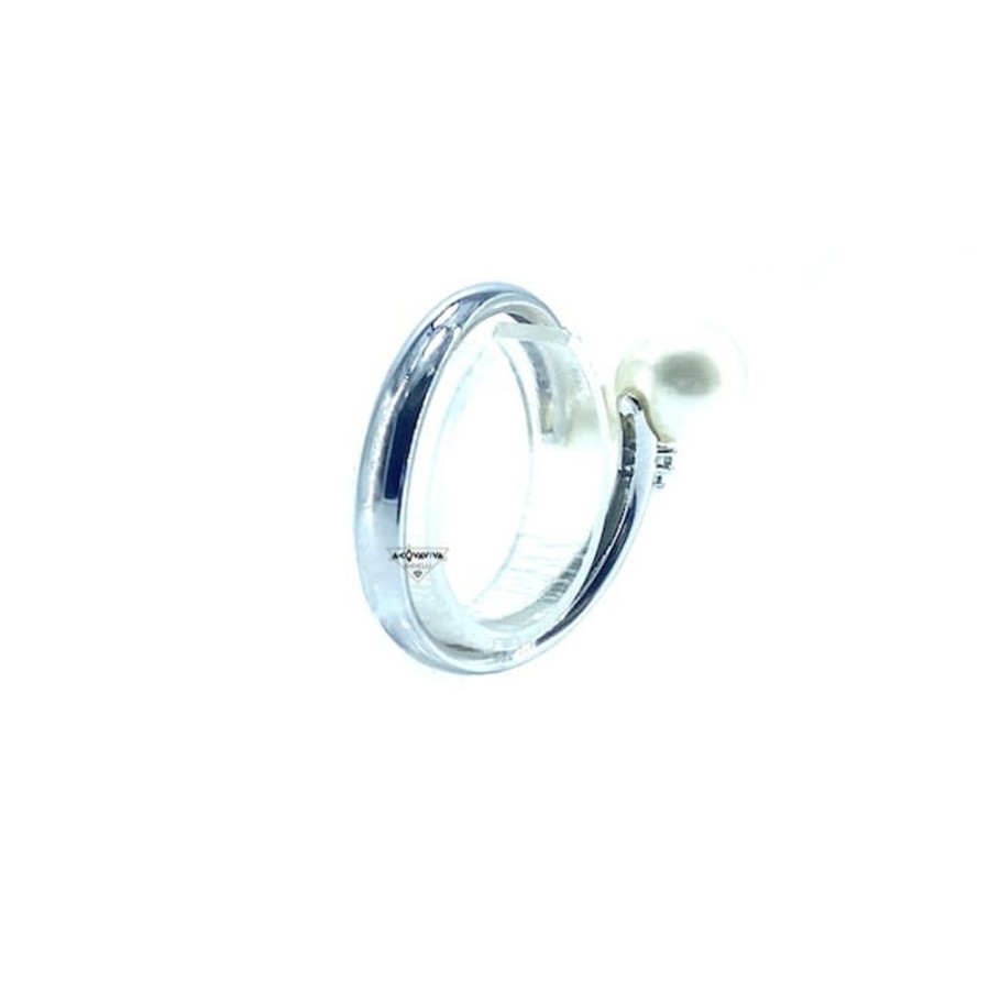 Donna Nihama Anellianelli Da Donna | Anello In Oro, Diamanti E Perle Contree Nihama Na0593O4Fabi070