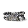 Uomo Acquaviva Gioielli Braccialibracciali Da Uomo | Bracciale Luxury Stone Mariacristina Sterling G3428