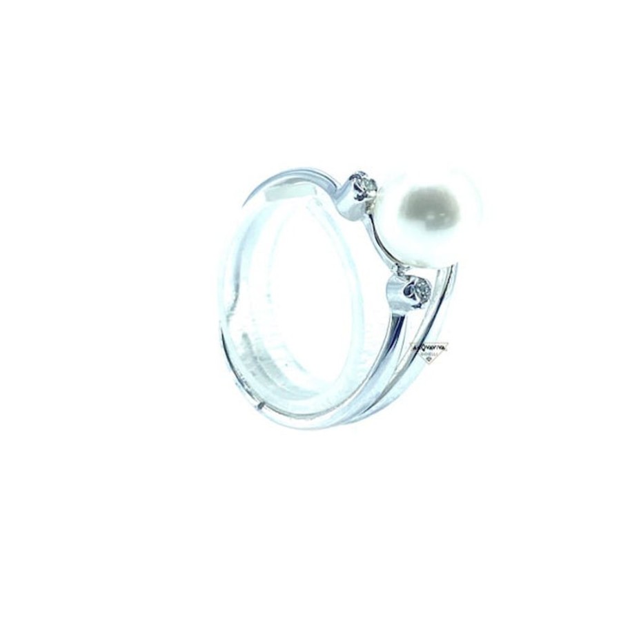 Donna Nihama Anellianelli Da Donna | Anello In Oro E Perle Contree Nihama Na0569O4Fabi05