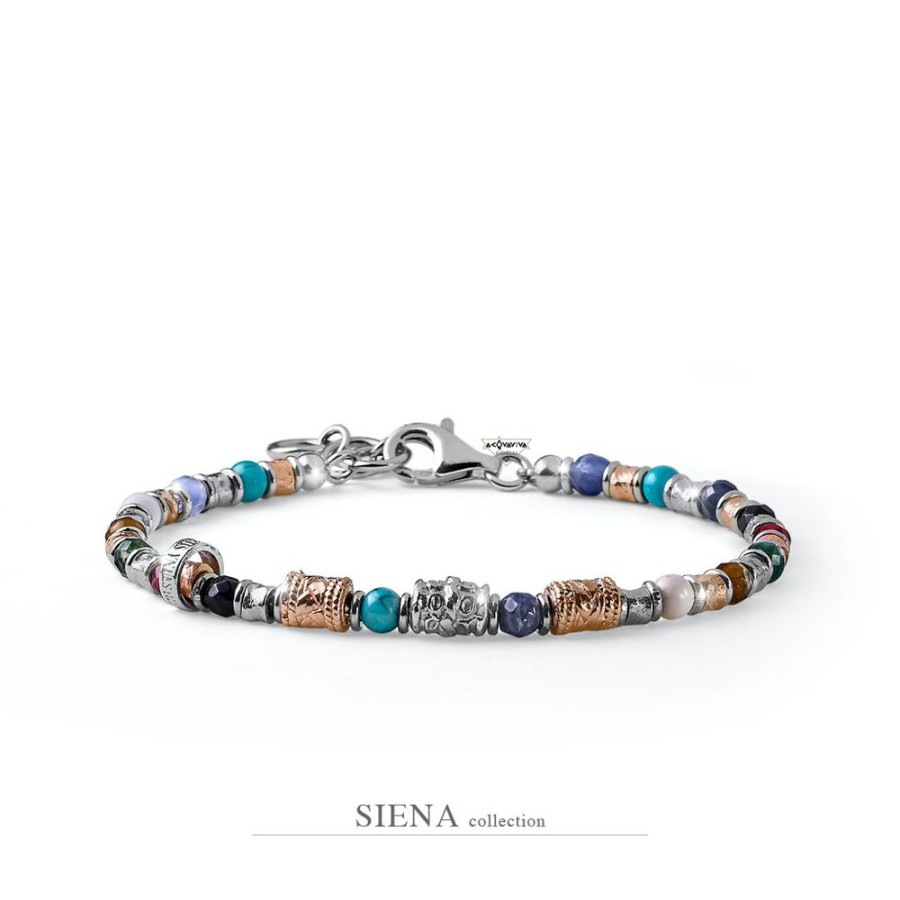 Donna Acquaviva Gioielli Braccialibracciali Da Donna | Bracciale "Siena" Mariacristina Sterling G4021