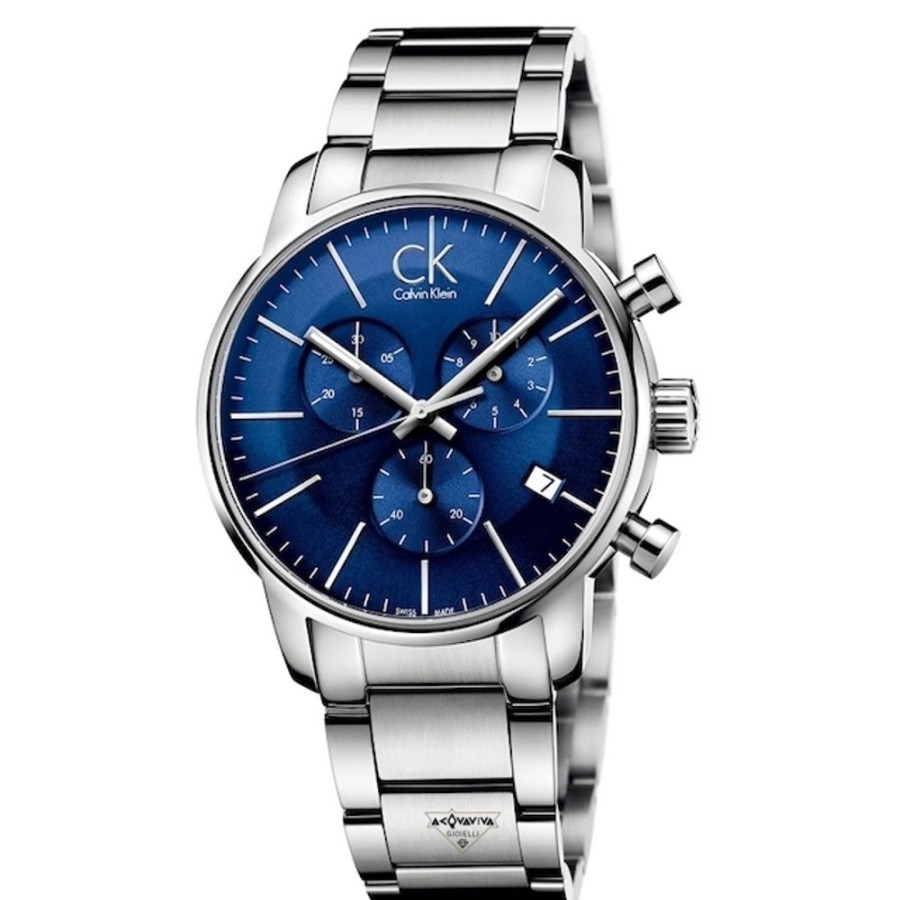 Uomo Acquaviva Gioielli Quarzoorologi Quarzo Uomo | Orologio Cronografo City Calvin Klein K2G2714N