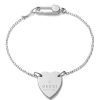 Donna Gucci Braccialibracciali Da Donna | Bracciale A Forma Di Cuore In Argento Gucci Yba22351300100U