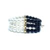 Donna Soara Braccialibracciali Da Donna | Bracciale Con Perle , Onice E Argento Soara 4Agpt1765R