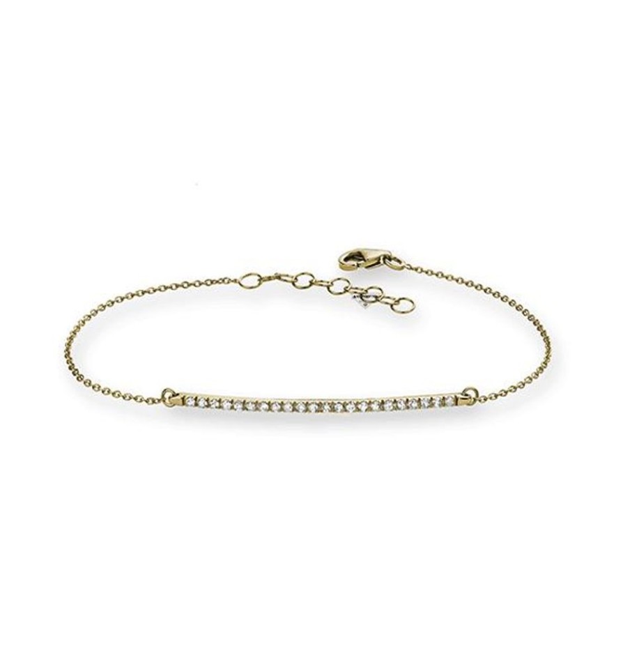 Uomo Namuri Braccialibracciali Da Uomo | Bracciale Con Oro Bianco E Diamanti