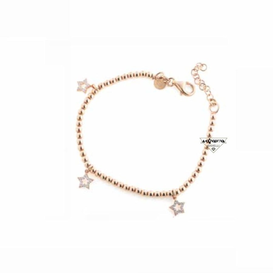 Donna Acquaviva Gioielli Braccialibracciali Da Donna | Bracciale Con Pendenti A Stelle Piti Mali 139/B-Fe