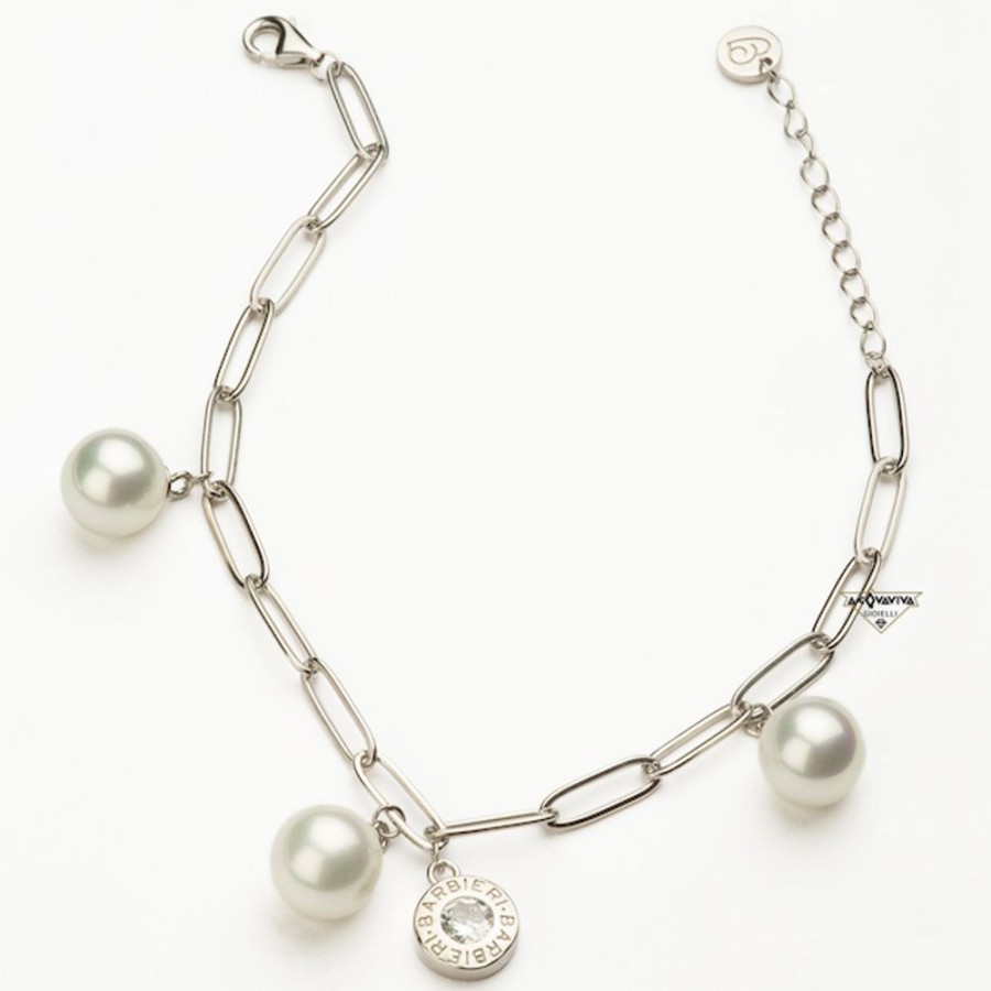 Donna Barbieri Braccialibracciali Da Donna | Bracciale Catena E Perla Barbieri Bl36888-Ar06