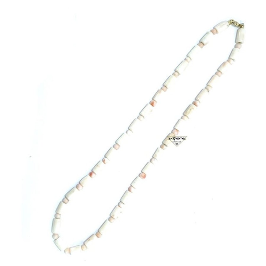 Donna Acquaviva Gioielli Collanecollane Da Donna | Collana In Argento E Corallo Rosa Clac201