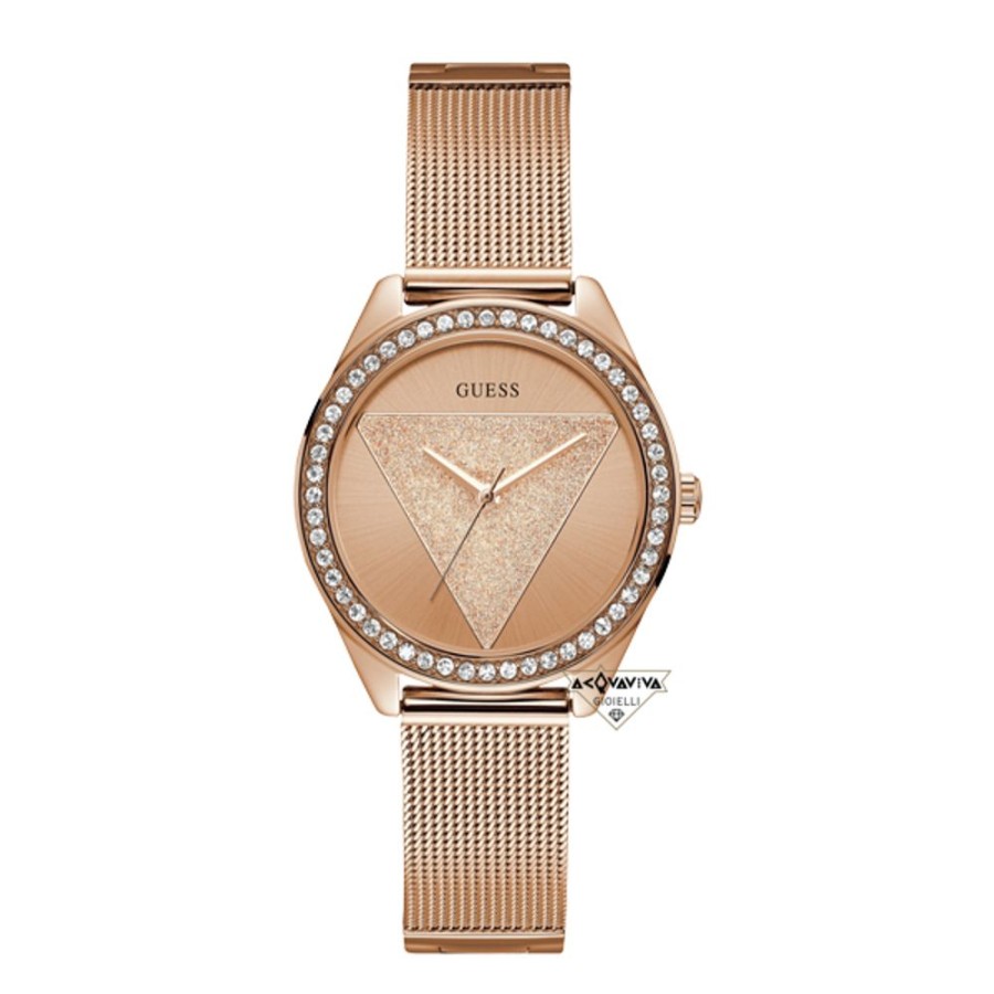 Donna Acquaviva Gioielli Quarzoorologi Quarzo Donna | Orologio Tri Glitz Guess W1142L4