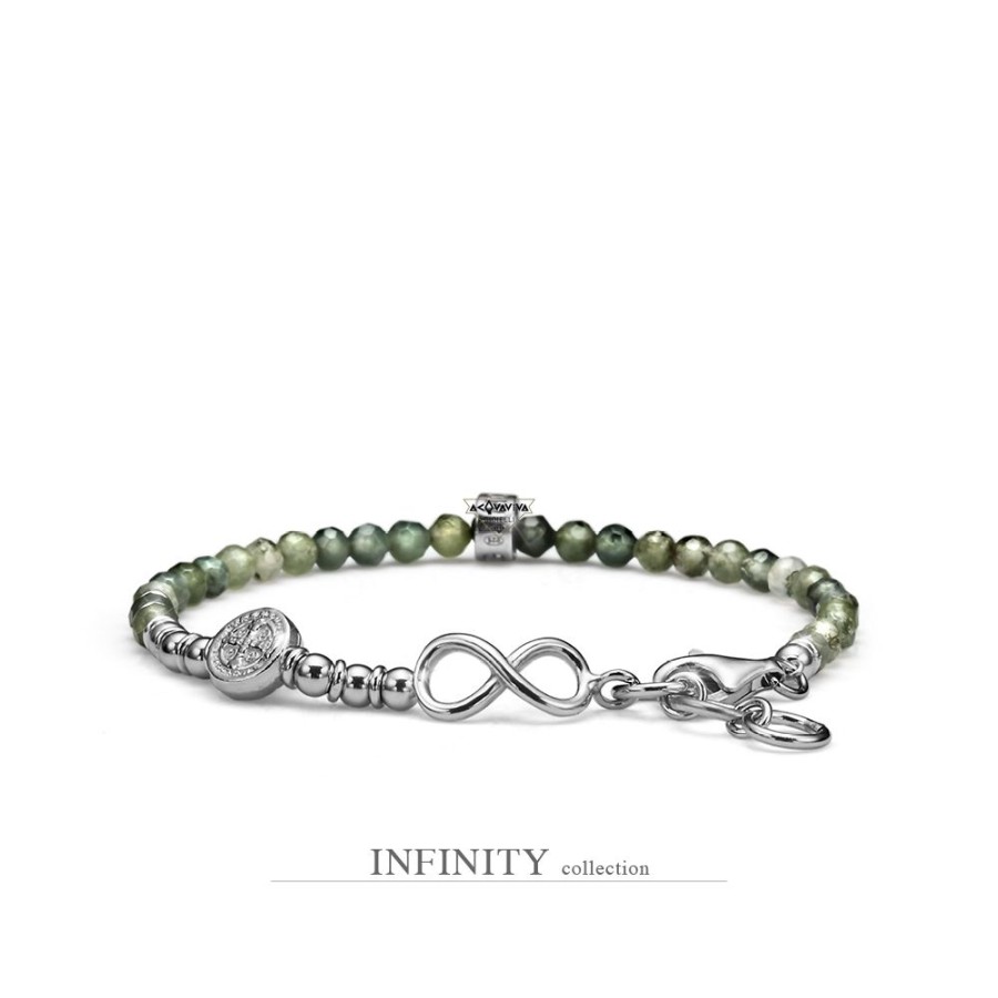 Uomo Maria Cristina Sterling Braccialibracciali Da Uomo | Bracciale Infinity Life Mariacristina Sterling G2262