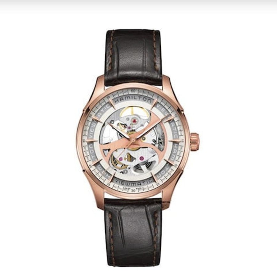 Uomo Acquaviva Gioielli Automaticiorologi Automatici Da Uomo | Orologio Automatico Jazzmaster Skeleton Hamilton H42545551