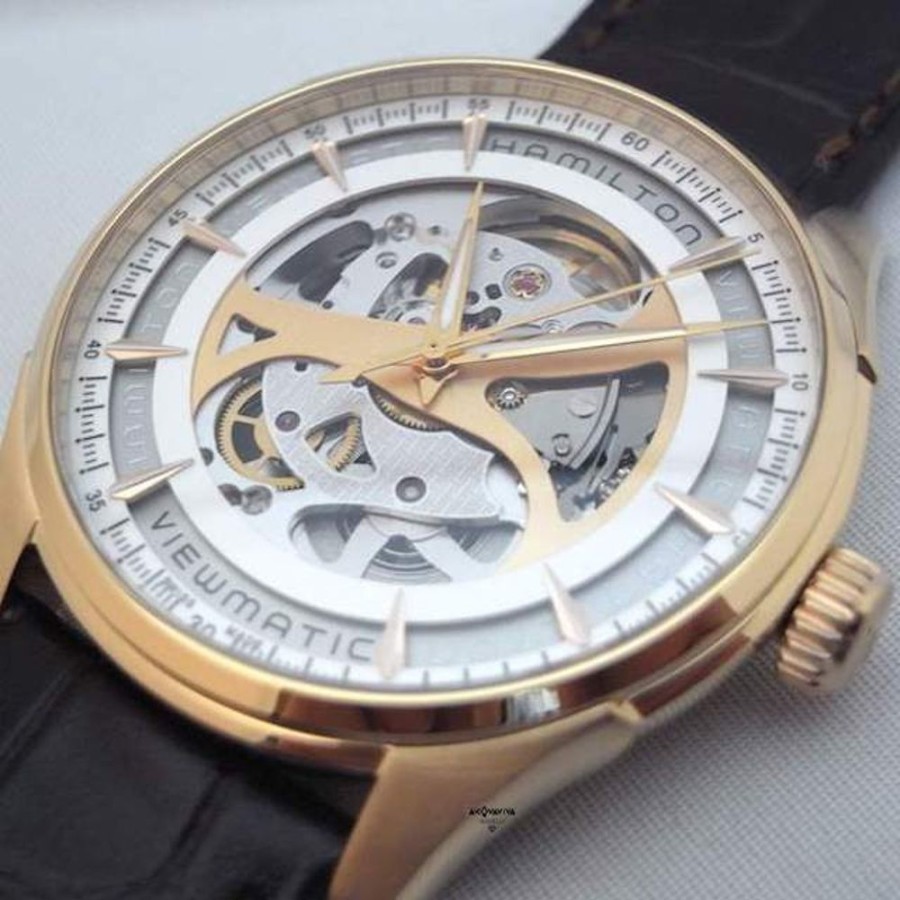 Uomo Acquaviva Gioielli Automaticiorologi Automatici Da Uomo | Orologio Automatico Jazzmaster Skeleton Hamilton H42545551