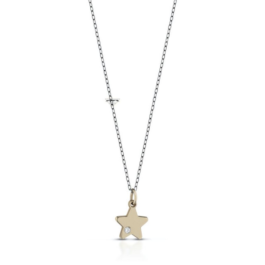 Donna My Charm Collanecollane Da Donna | Collana In Oro Con Ciondolo Stella My Charm Kc39D