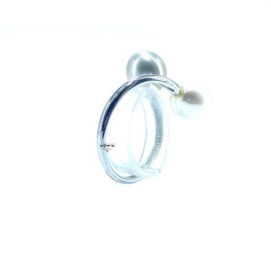 Donna Nihama Anellianelli Da Donna | Anello In Oro E Perle Contree Nihama Na065904Fab075