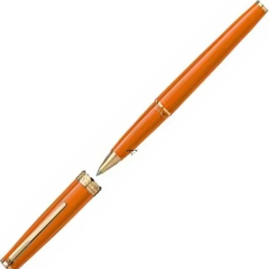 Donna Acquaviva Gioielli Pennepenne Da Donna | Penna Roller Pix Arancione Manganese Montblanc 119902