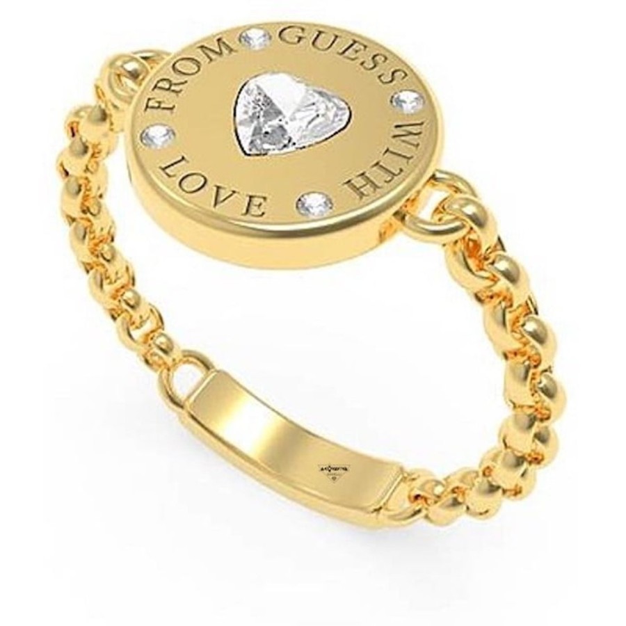 Donna Guess Anellianelli Da Donna | Anello With Love Guess Jubr70007Jw Gl