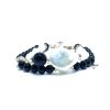 Donna Soara Braccialibracciali Da Donna | Bracciale Con Perle , Onice E Argento Rose Soara 4Agpt0825G