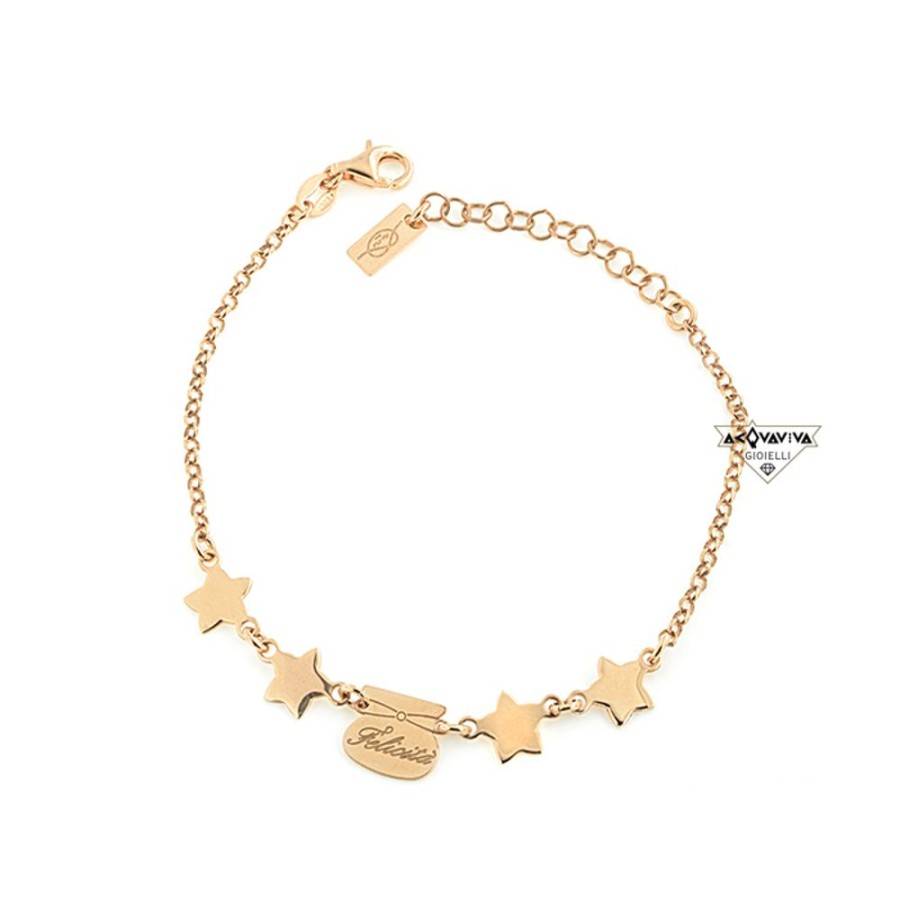 Donna Acquaviva Gioielli Braccialibracciali Da Donna | Bracciale Con Sacco E Stelle Piti Mali 121/B-Fe