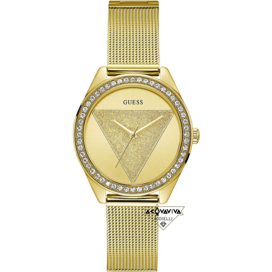 Donna Acquaviva Gioielli Quarzoorologi Quarzo Donna | Orologio Tri Glitz Guess W1142L2