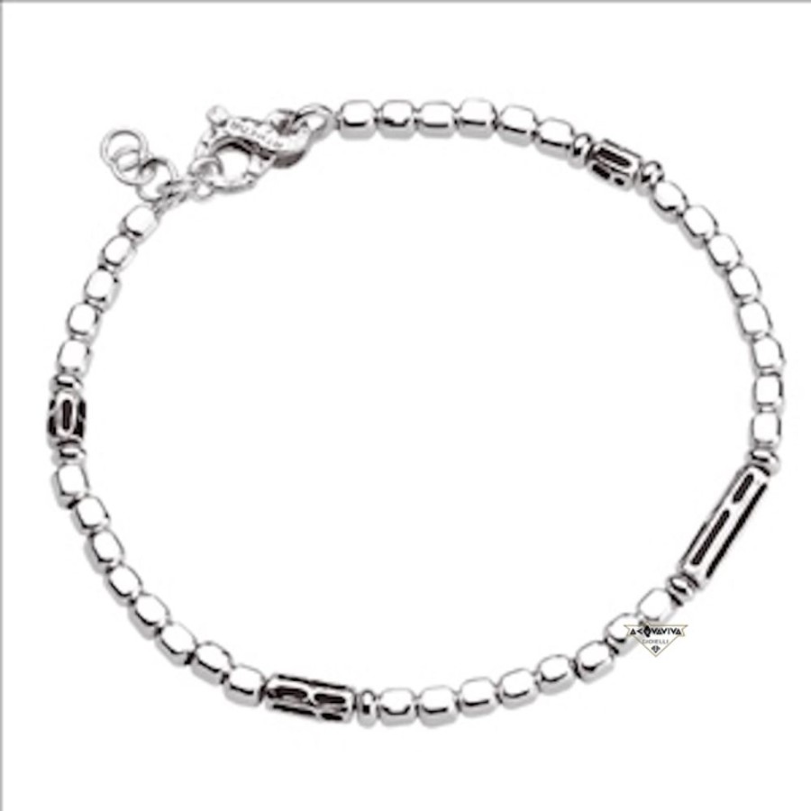 Uomo Athena Braccialibracciali Da Uomo | Bracciale In Argento Esmalti Athena Sbr2059/U