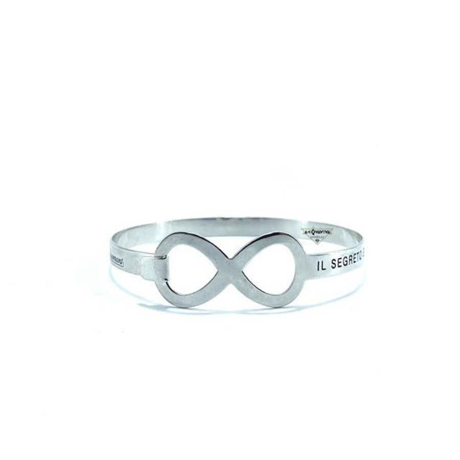 Donna Charmant Braccialibracciali Da Donna | Bracciale Rigido Con Chiusura Infinito Charmant Bif04