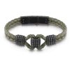 Uomo Acquaviva Gioielli Braccialibracciali Da Uomo | Bracciale In Pelle E Acciaio Guess Umb29010