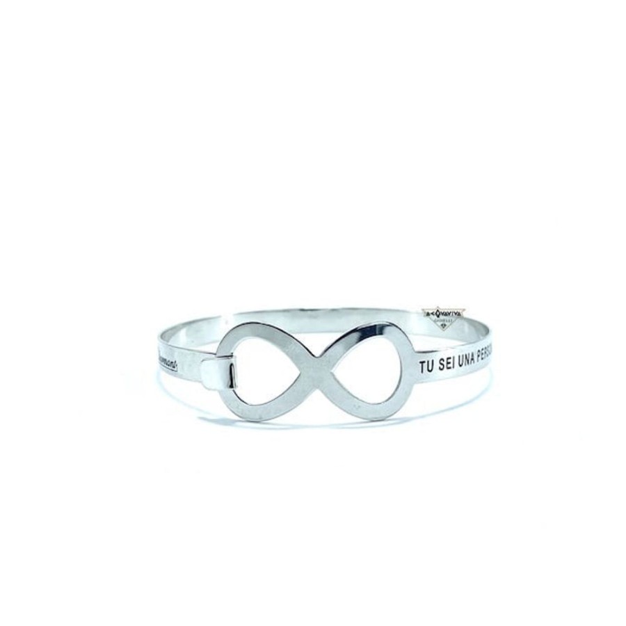 Donna Charmant Braccialibracciali Da Donna | Bracciale Rigido Con Chiusura Infinito Charmant Bif03