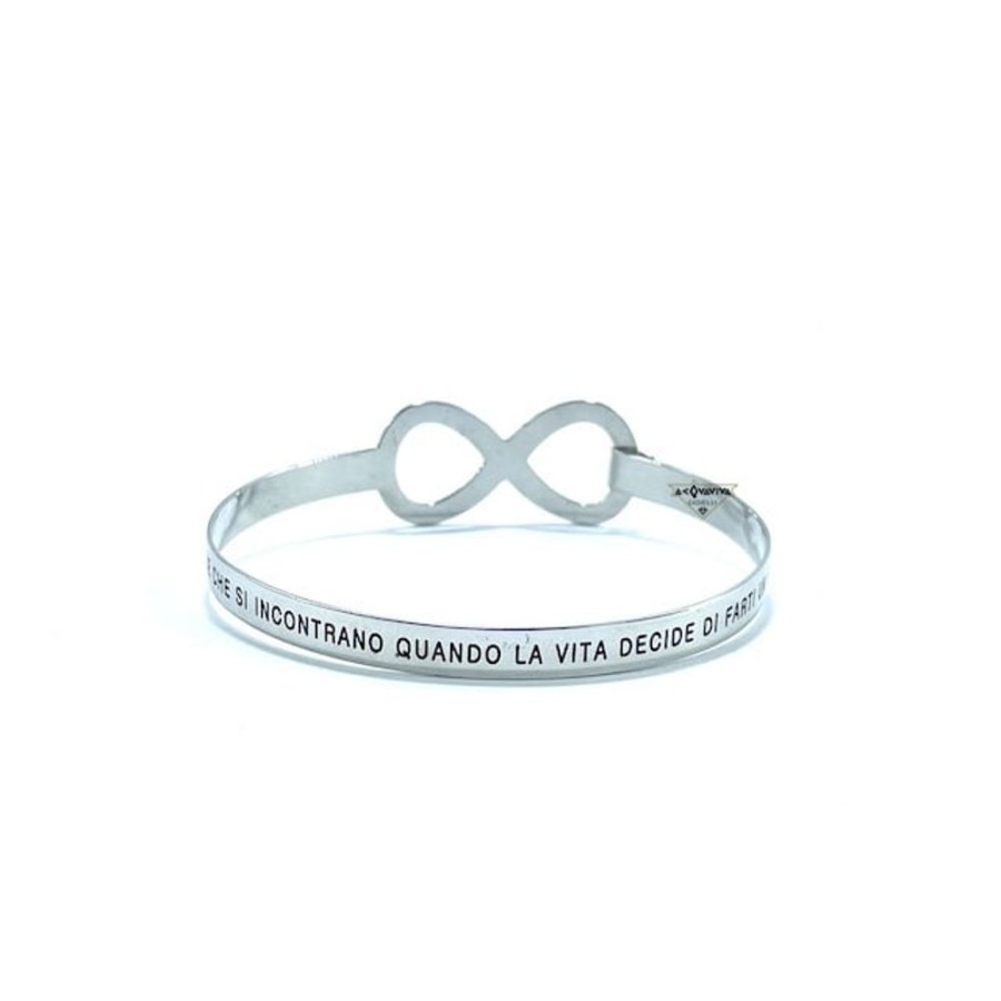 Donna Charmant Braccialibracciali Da Donna | Bracciale Rigido Con Chiusura Infinito Charmant Bif03