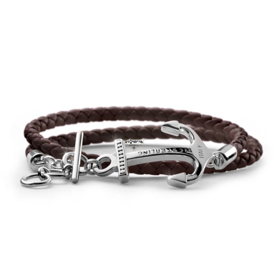 Uomo Maria Cristina Sterling Braccialibracciali Da Uomo | Bracelet Neptuno Mariacristina Sterling G1820