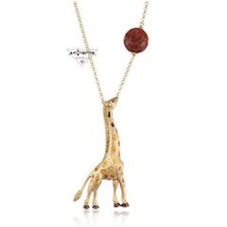 Donna Misis Collanecollane Da Donna | Collana Con Simbolo Delle Giraffa Africa Queen Misis Ci05685