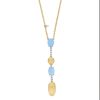 Donna Nanis Collanecollane Da Donna | Collana In Oro Con Diamanti E Acquamarina Milky Dancing Azure Cs5-597 Nanis