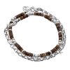 Uomo Acquaviva Gioielli Braccialibracciali Da Uomo | Bracciale In Argento Elementi Dischetti Athena Mpbr2699/U