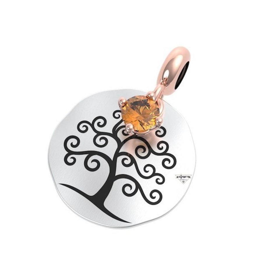 Donna Rerum Charmcharm | Charm Momenti Albero Della Vita Rerum 25036