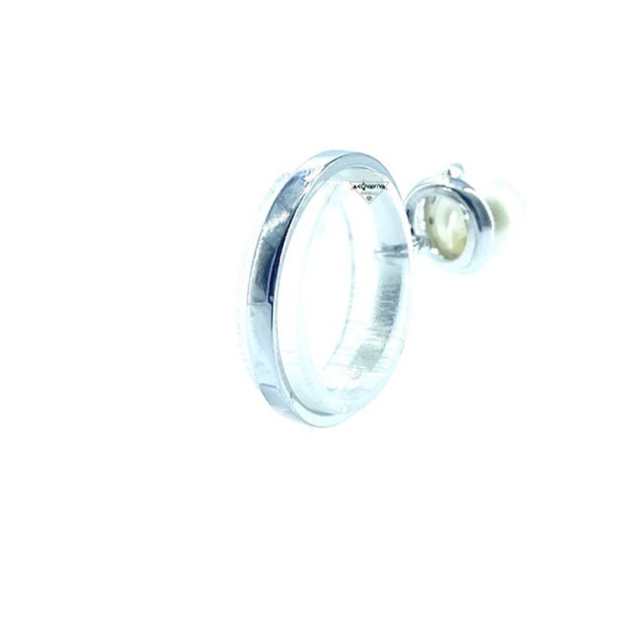 Donna Acquaviva Gioielli Anellianelli Da Donna | Anello Con Charm Di Perla Ga0539O4Fabi075