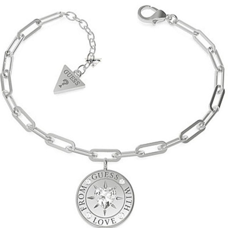 Donna Acquaviva Gioielli Braccialibracciali Da Donna | Bracciale With Love Guess Jubb70005Jw Rh