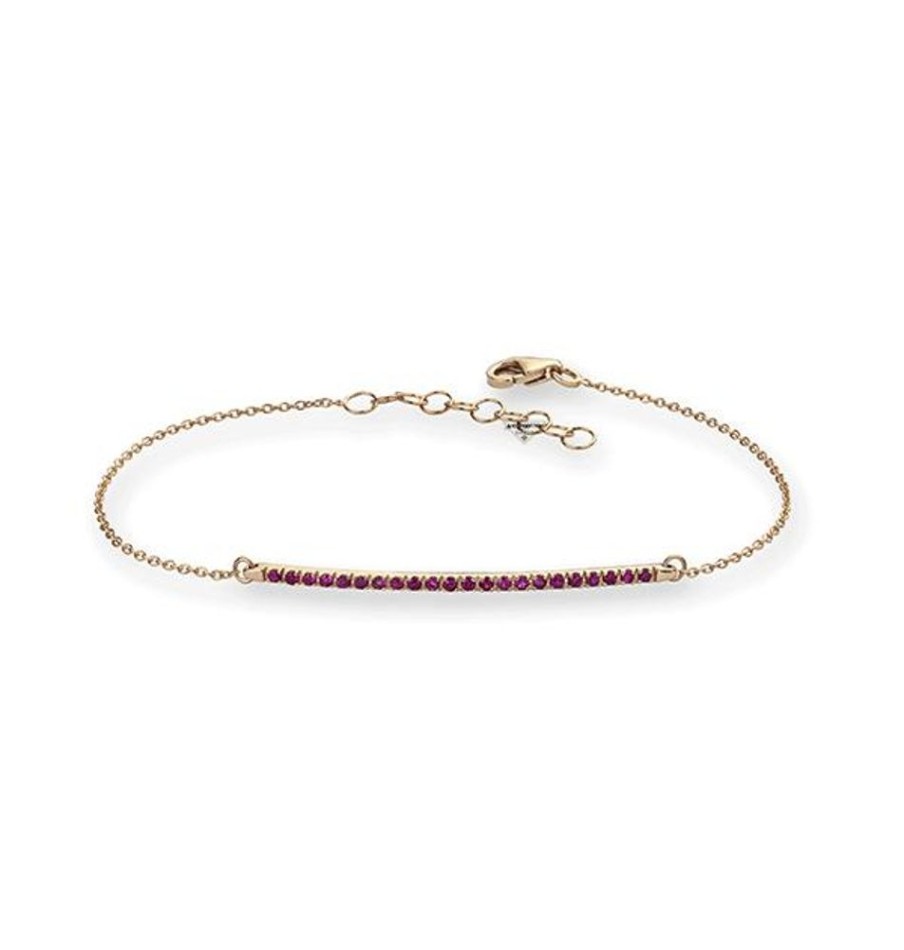 Uomo Namuri Braccialibracciali Da Uomo | Bracciale Con Oro Rosa E Rubini