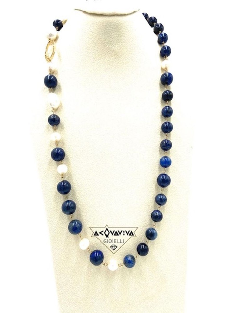 Donna Marakò Collanecollane Da Donna | Collana In Argento, Lapis E Perle