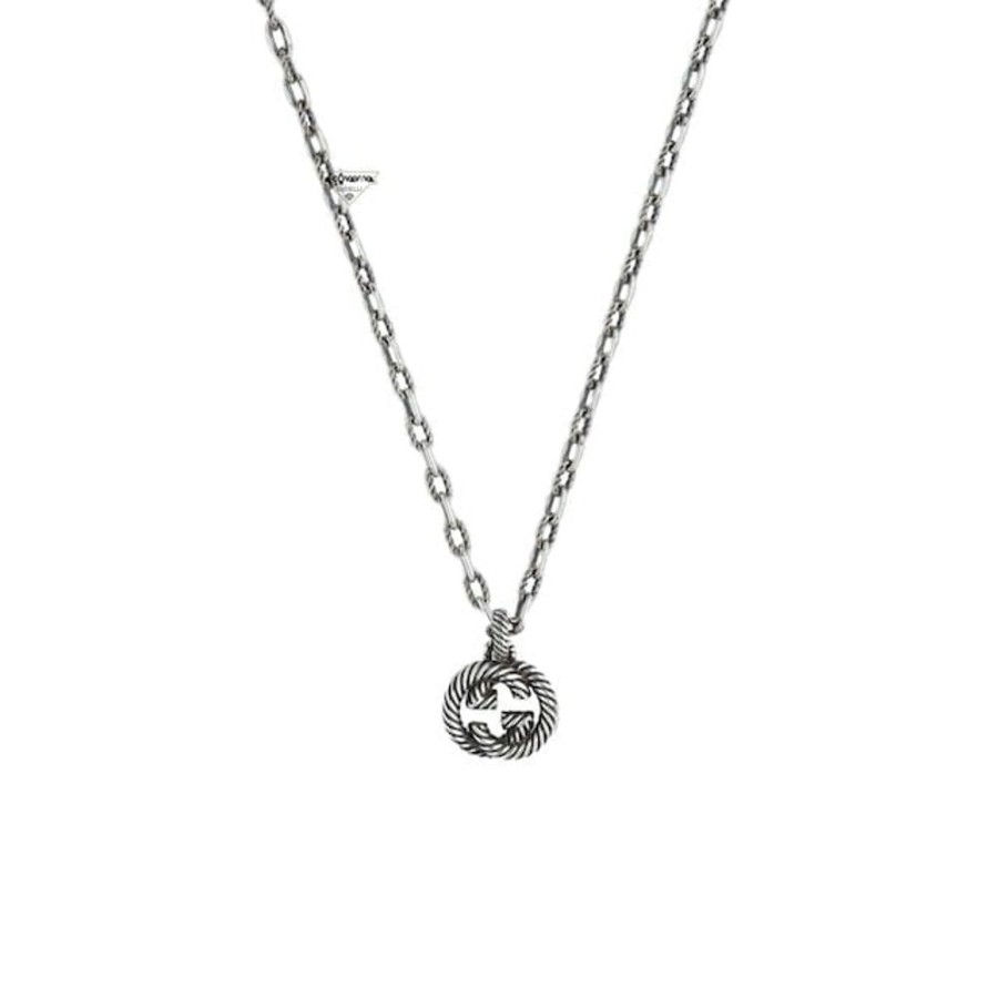 Donna Acquaviva Gioielli Collanecollane Da Donna | Collana In Argento Interlocking G Gucci Ybb604155001