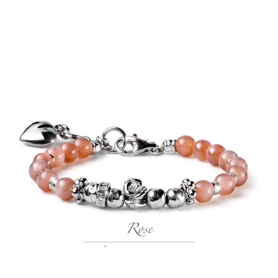 Donna Maria Cristina Sterling Braccialibracciali Da Donna | Bracciale Rosa Mariacristina Sterling G3254